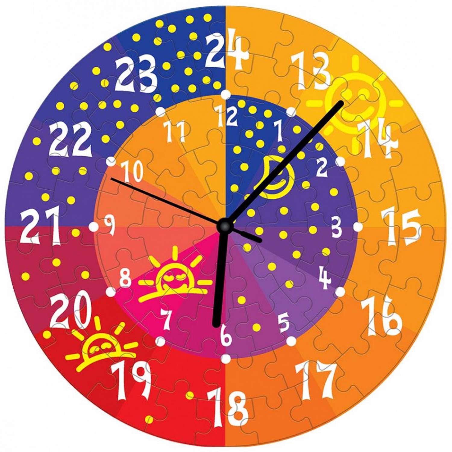 Сборная модель Умная бумага Часы День и ночь 126-06 126-06 - фото 2
