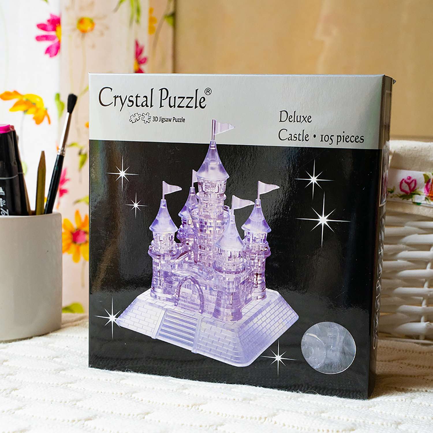 3D-пазл Crystal Puzzle IQ игра для детей кристальный Замок 105 деталей - фото 2