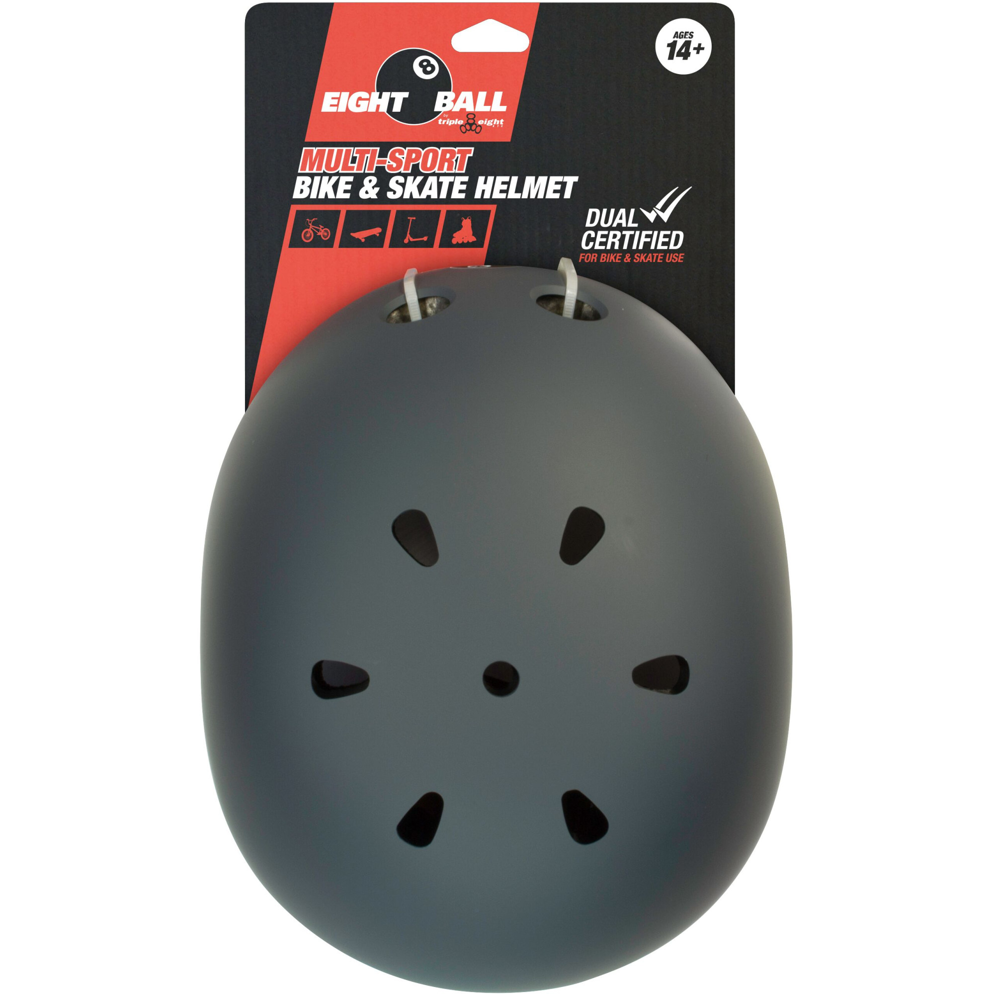 Шлем защитный спортивный Eight Ball Gun Matte размер XL возраст 14+ обхват головы 55-58 см для детей - фото 3