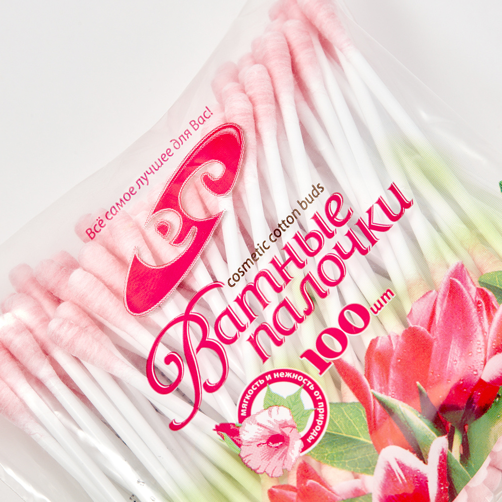 Цветные палочки косметические Емельянъ Савостинъ розовые 100 шт - фото 2
