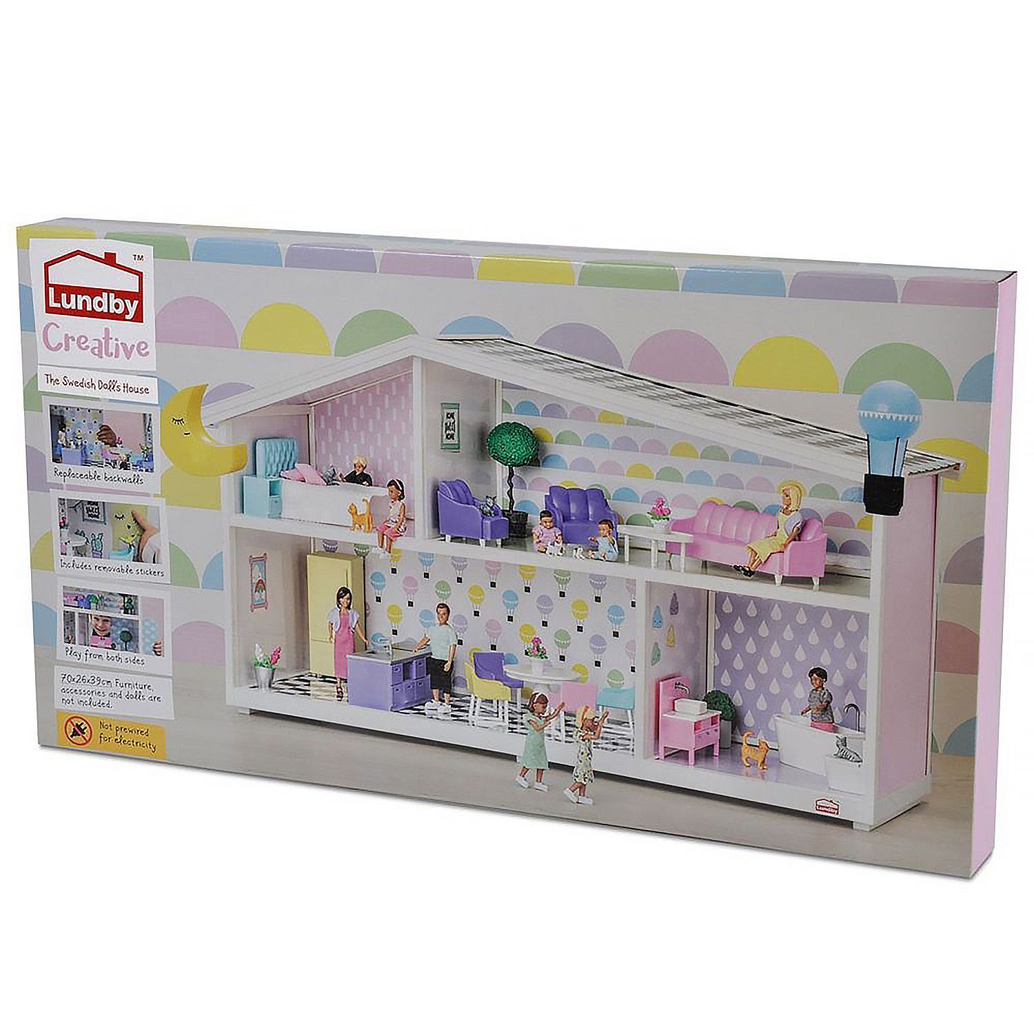 Кукольный домик Lundby Креативный открытый на 360 обои + наклейки LB_60101800 LB_60101800 - фото 3