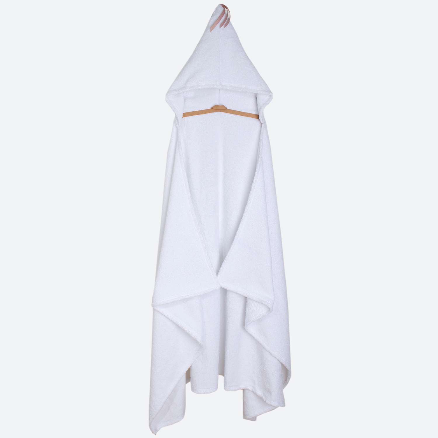 Полотенце с капюшоном BabyBunny Белое XL - фото 1