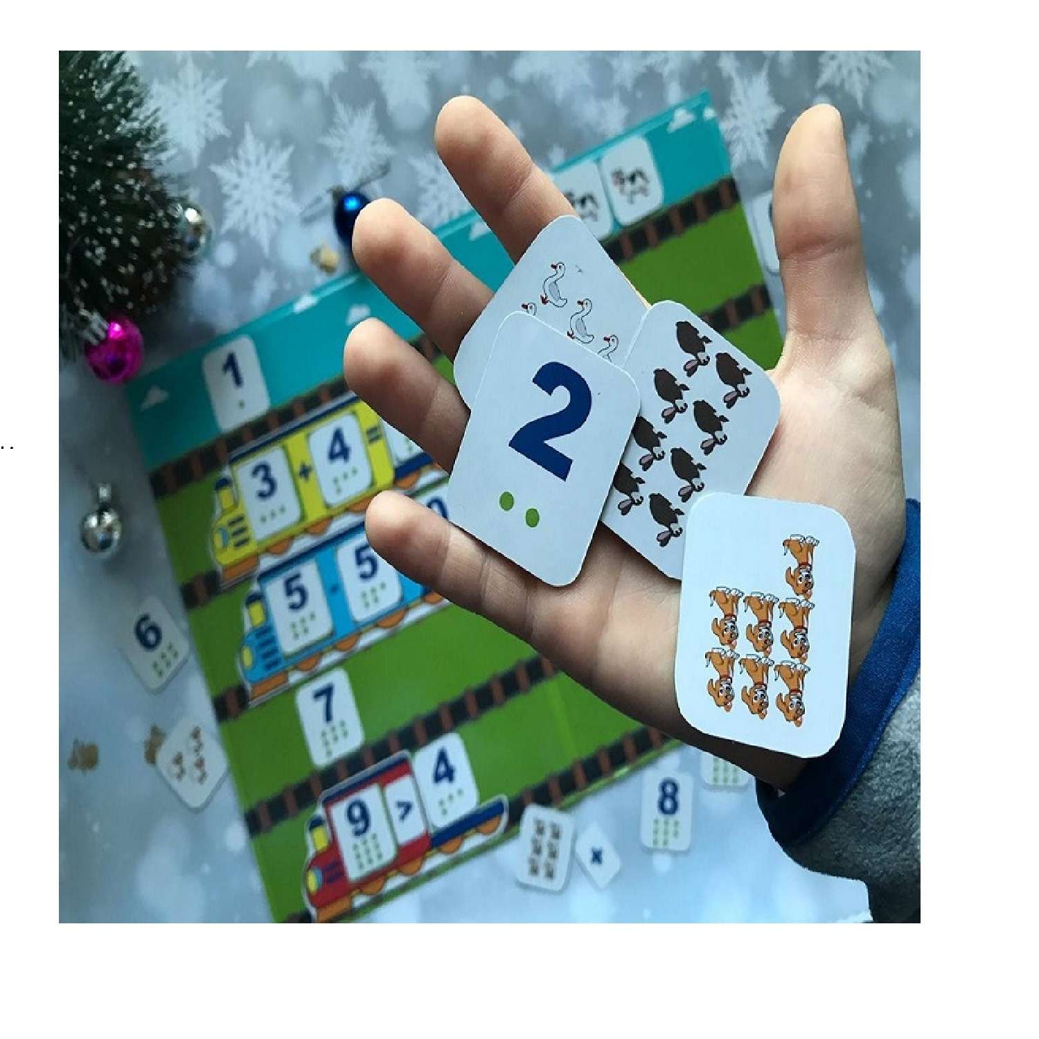 Большая магнитная игра-книга Бигр Учимся считать настольная с магнитами для развития и обучения математики УД38 - фото 5