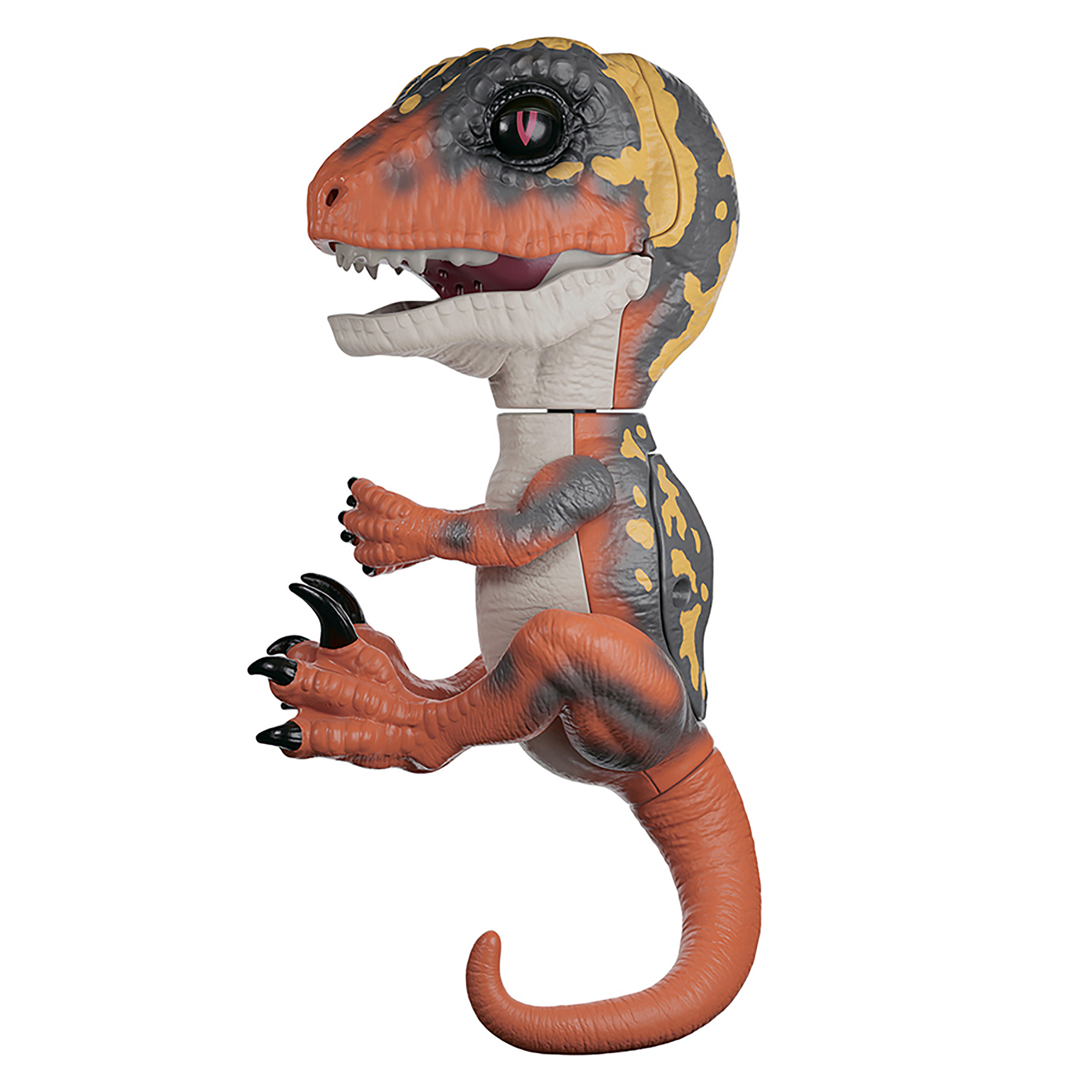 Интерактивная игрушка Fingerlings динозавр Блейз зеленый с оранжевым 12 см - фото 4