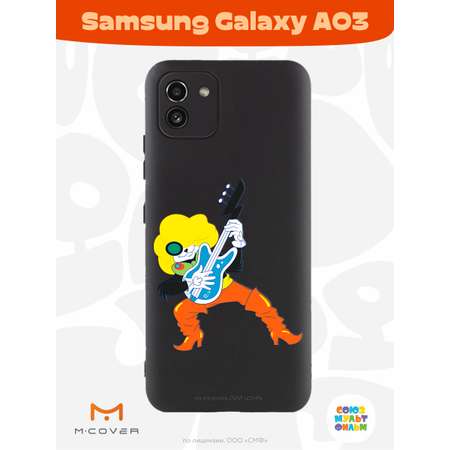 Силиконовый чехол Mcover для смартфона Samsung Galaxy A03 Союзмультфильм Мы к вам заехали на час