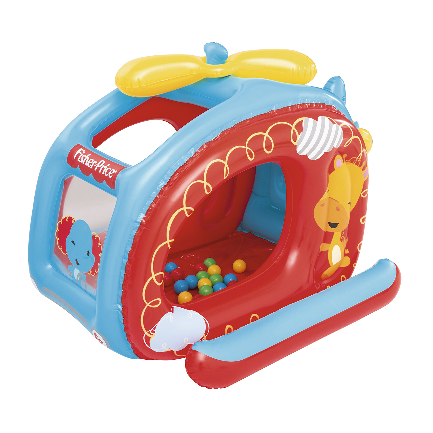 Центр игровой Bestway Fisher Price Вертолет с шариками 93502 - фото 1