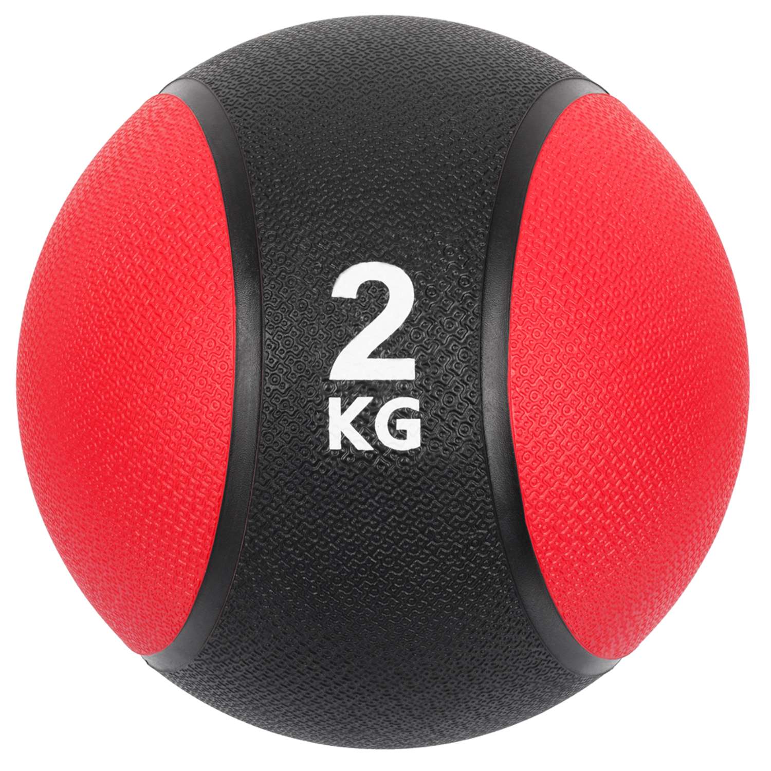 Медбол STRONG BODY медицинский мяч для фитнеса черно-красный 2 кг - фото 3