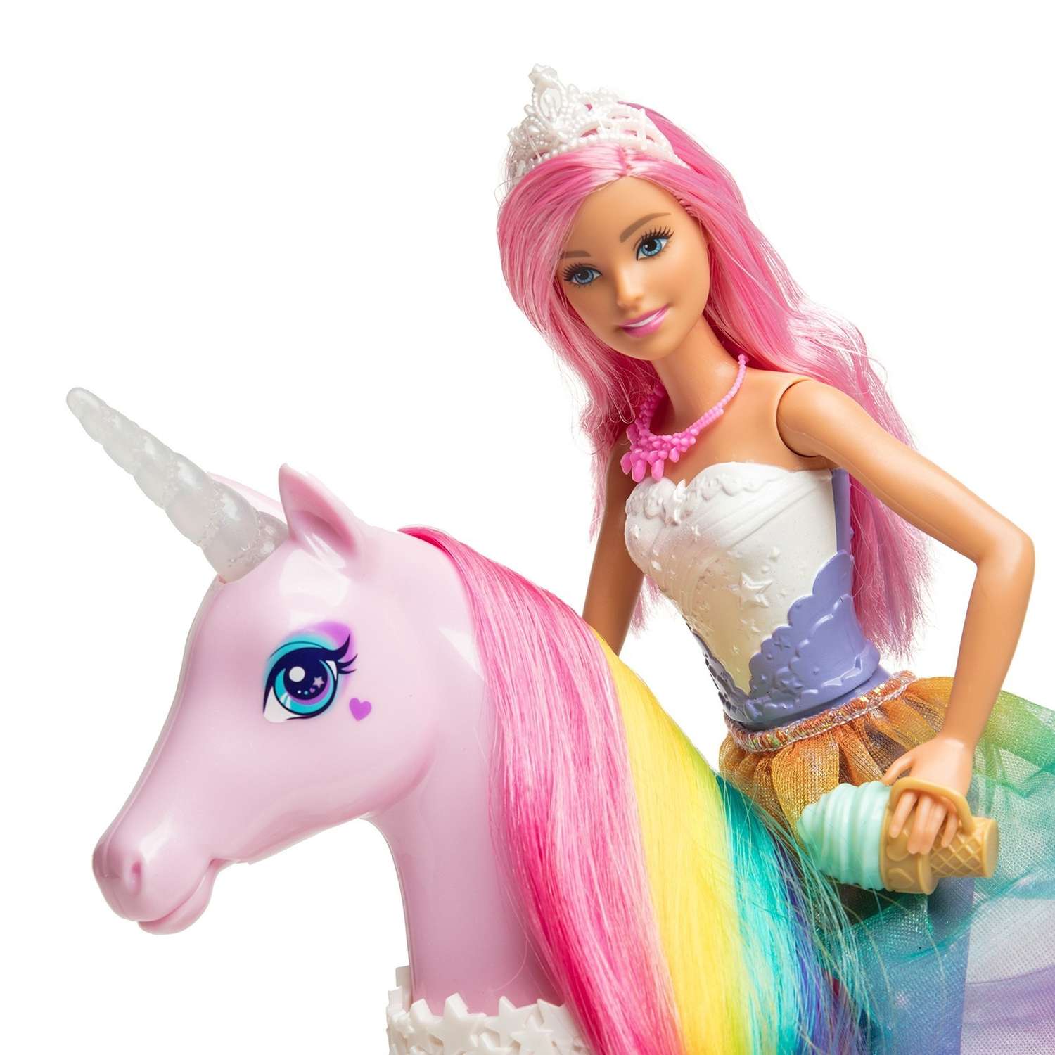 Набор игровой Barbie кукла и Радужный единорог FXT26 FXT26 - фото 13