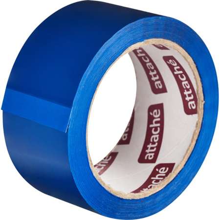 Клейкая лента Attache упаковочная 48 мм х 66 метров 45 мкм синий 3 шт