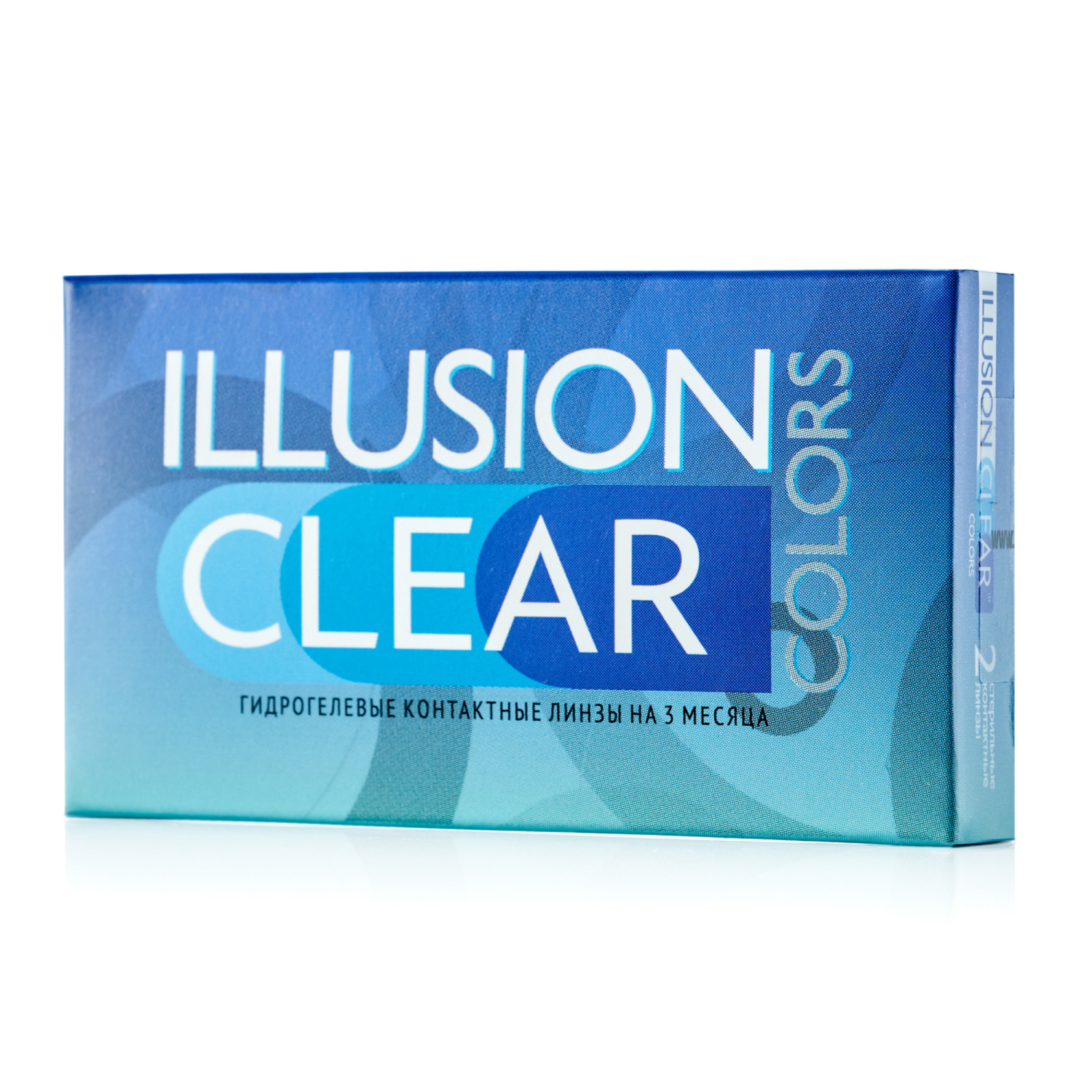 Контактные линзы ILLUSION clear на 3 месяца -8.00/14/8.6 2 шт. - фото 1