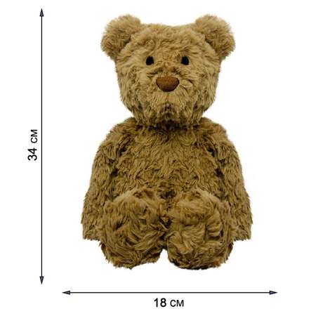 Мягкая игрушка All About Nature Коричневый Медведь 34см в выпрямленном состоянии серия Животный мир