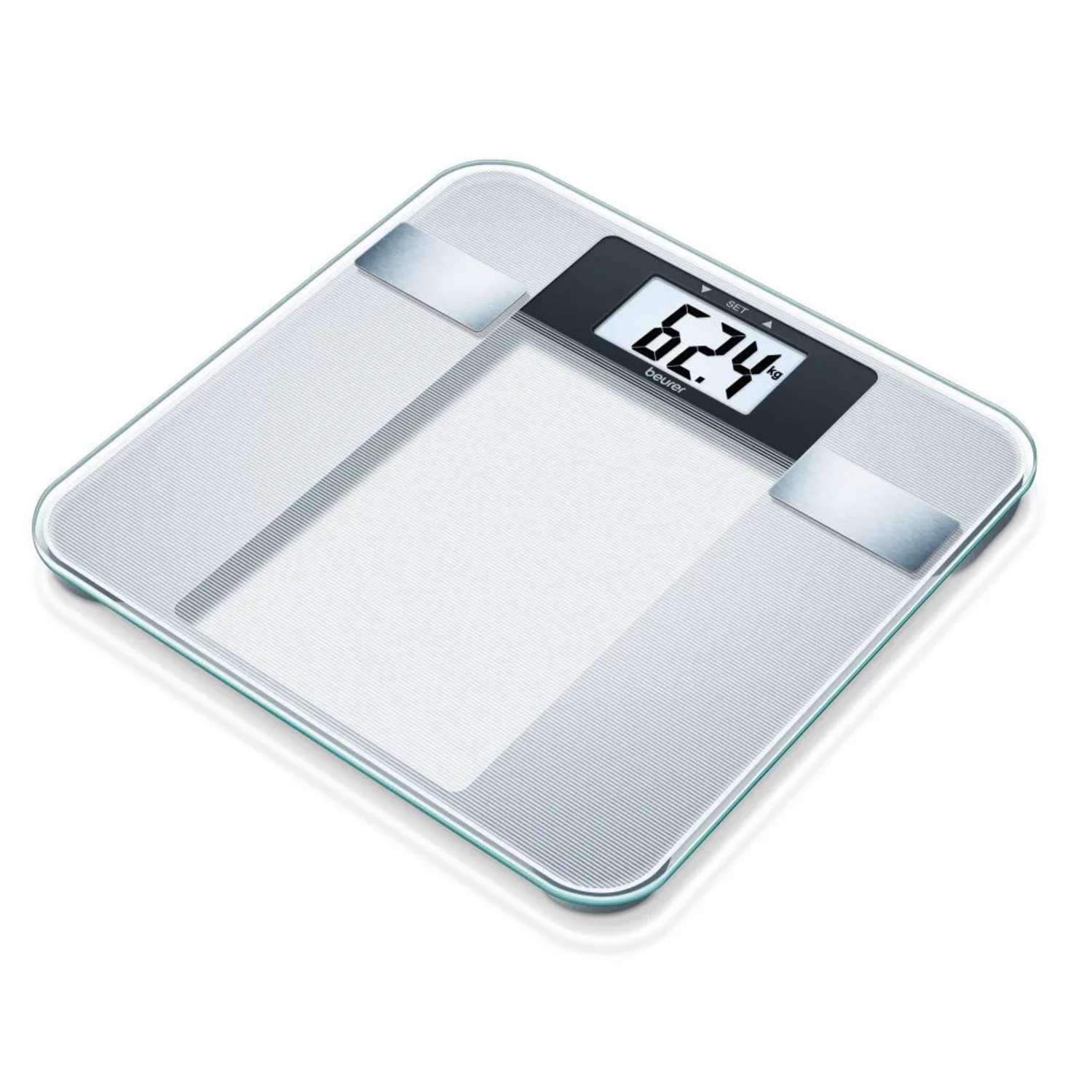 Весы напольные электронные Beurer BG13 максимальный вес 150 кг серебристый - фото 1