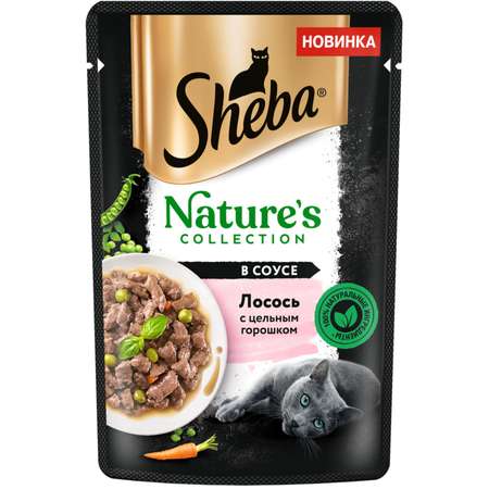 Корм для кошек Sheba 75г Natures Collection с лососем и горохом