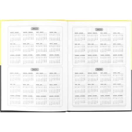 Ежедневник недатированный Collezione Наброски на черно-желтом А5 80 листов