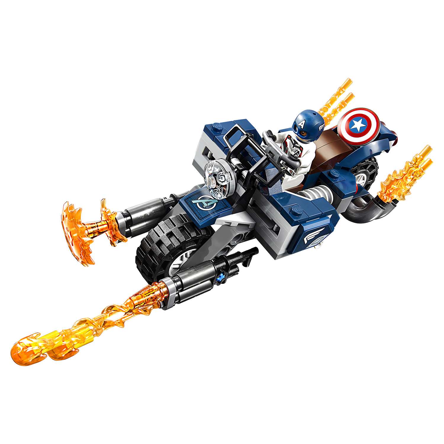 Конструктор LEGO Marvel Super Heroes Капитан Америка Атака Аутрайдеров 76123 - фото 13