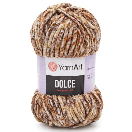 Пряжа для вязания YarnArt Dolce 100 гр 120 м микрополиэстер пушистая плюшевая 5 мотков 811 меланж