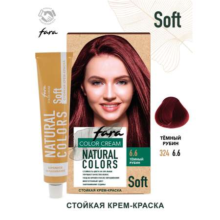 Краска для волос FARA Natural Colors Soft 324 темный рубин