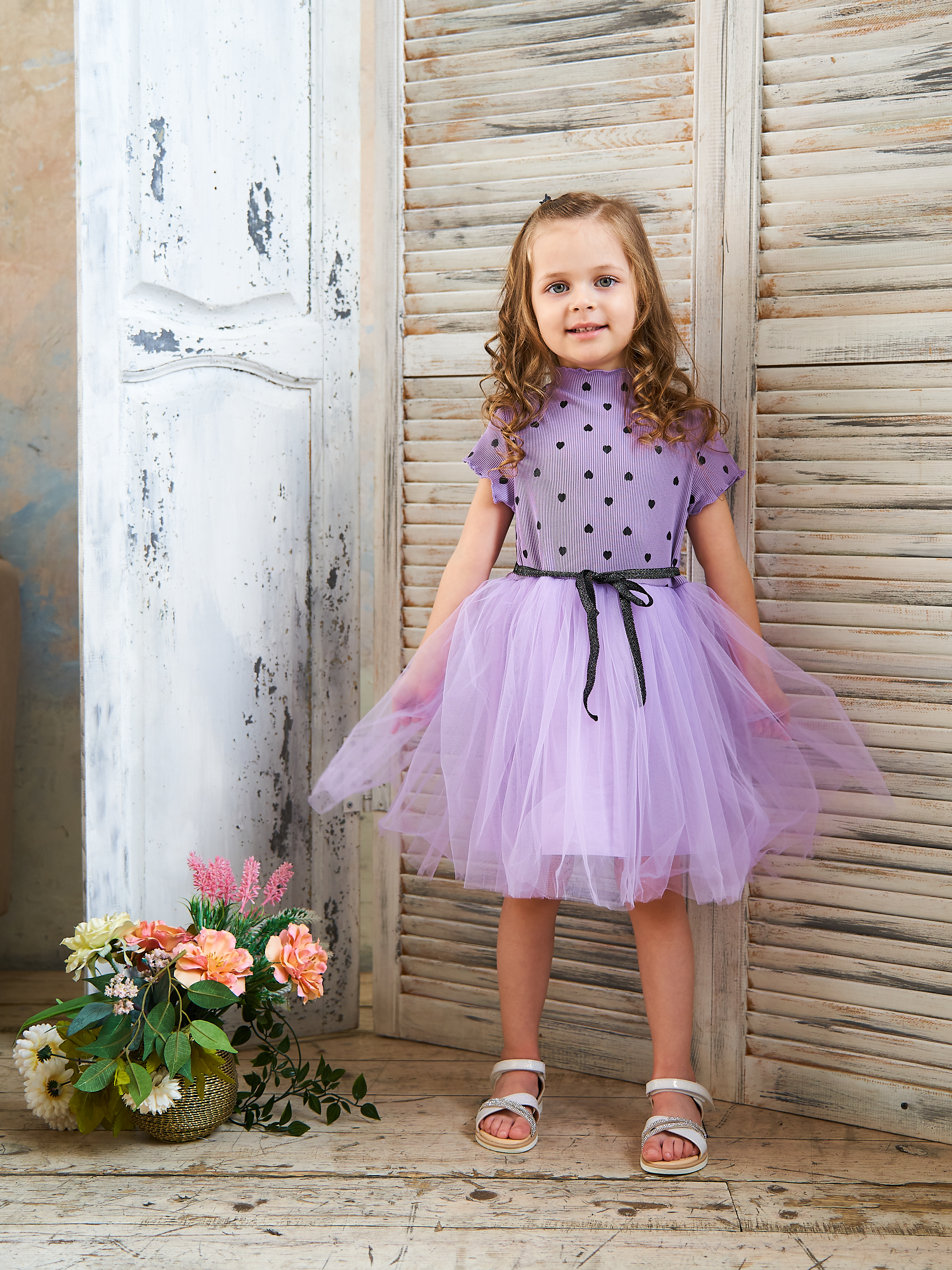 Платье Mil Art kids 1902201521DRESS-PURPLE - фото 1