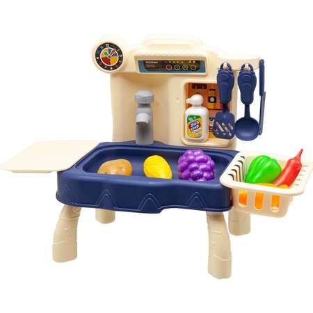 Игровой набор S+S TOYS детская кухня с посудой и продуктами