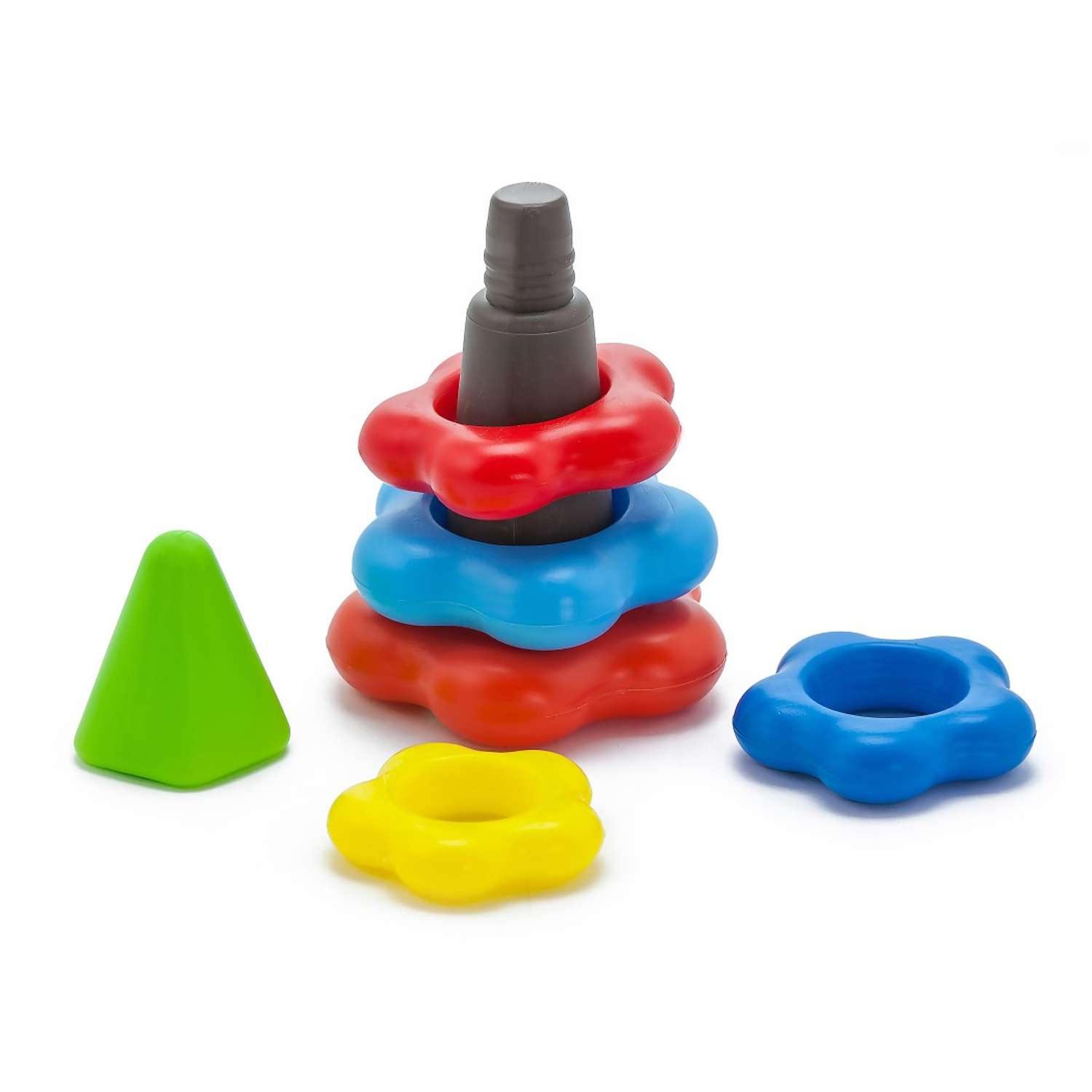 Развивающие игрушки БИПЛАНТ для малышей конструктор Кноп-Кнопыч 61 деталь + Пирамидка малая + Команда КВА - фото 8