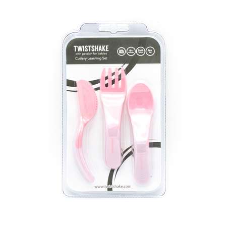 Набор приборов Twistshake Пастельный розовый