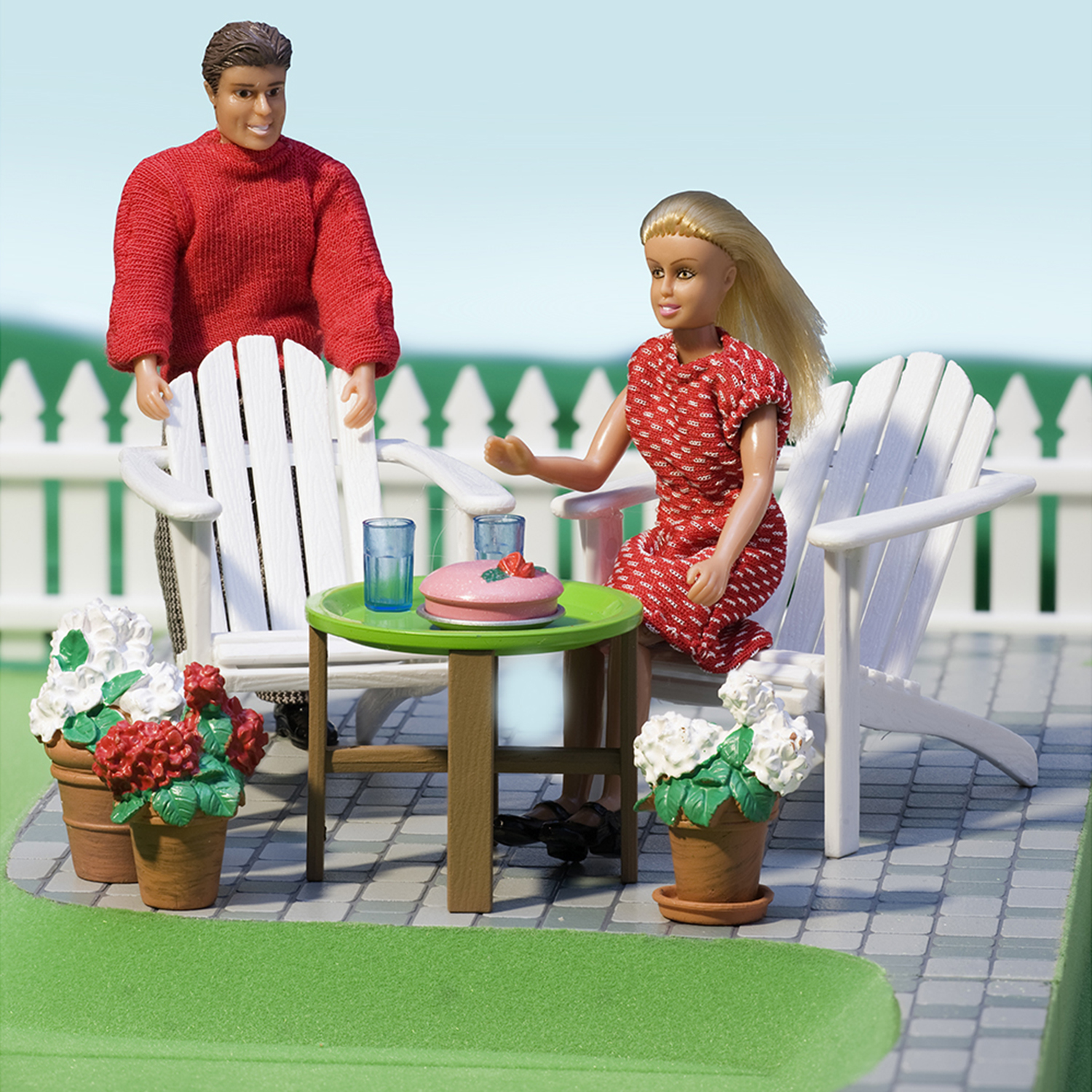 Мебель для домика Lundby Садовый комплект 10прдметов LB_60304900 LB_60304900 - фото 1