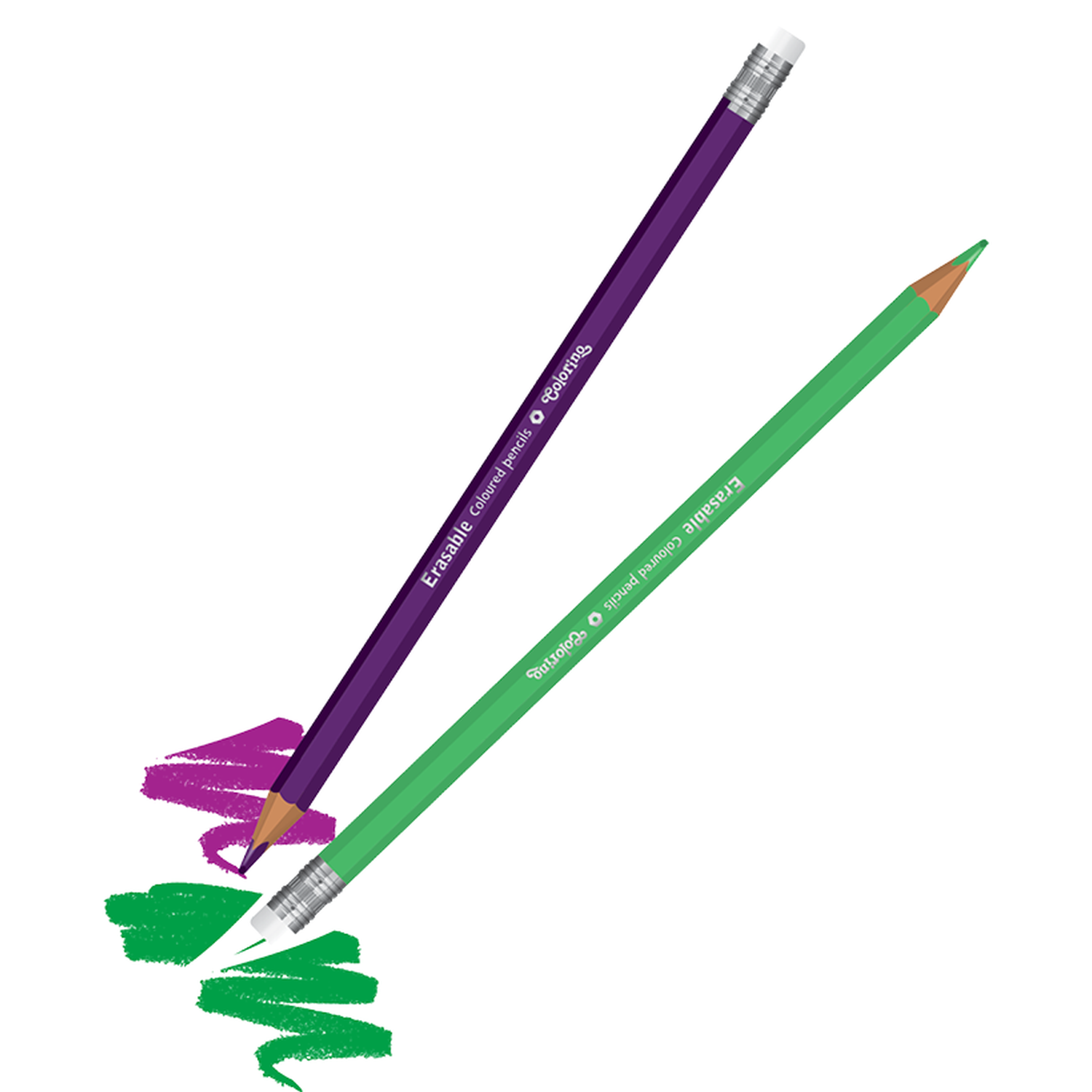 Цветные карандаши COLORINO Kids 12 цветов с ластиком - фото 2