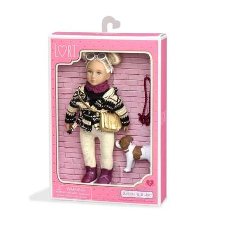 Кукла Lori by Battat 15 см с собакой Джек Рассел
