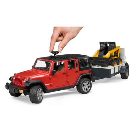 Внедорожник Bruder Jeep Wrangler c прицепом и погрузчиком 02-925