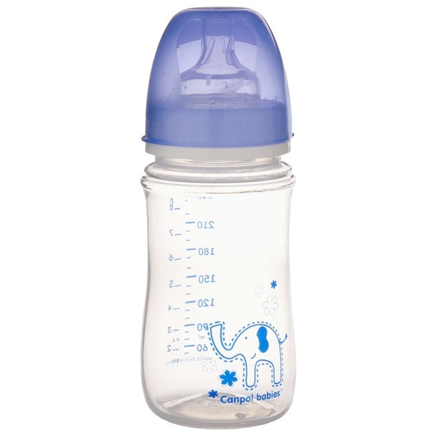 Бутылочка Canpol Babies EasyStart 240 мл Фиолетовая - фото 1
