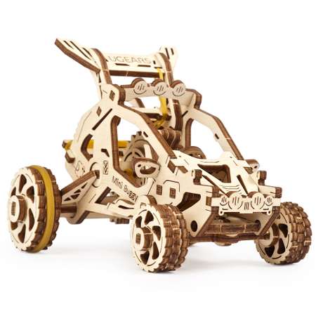 Сборная деревянная модель UGEARS Мини Багги 3D-пазл механический конструктор