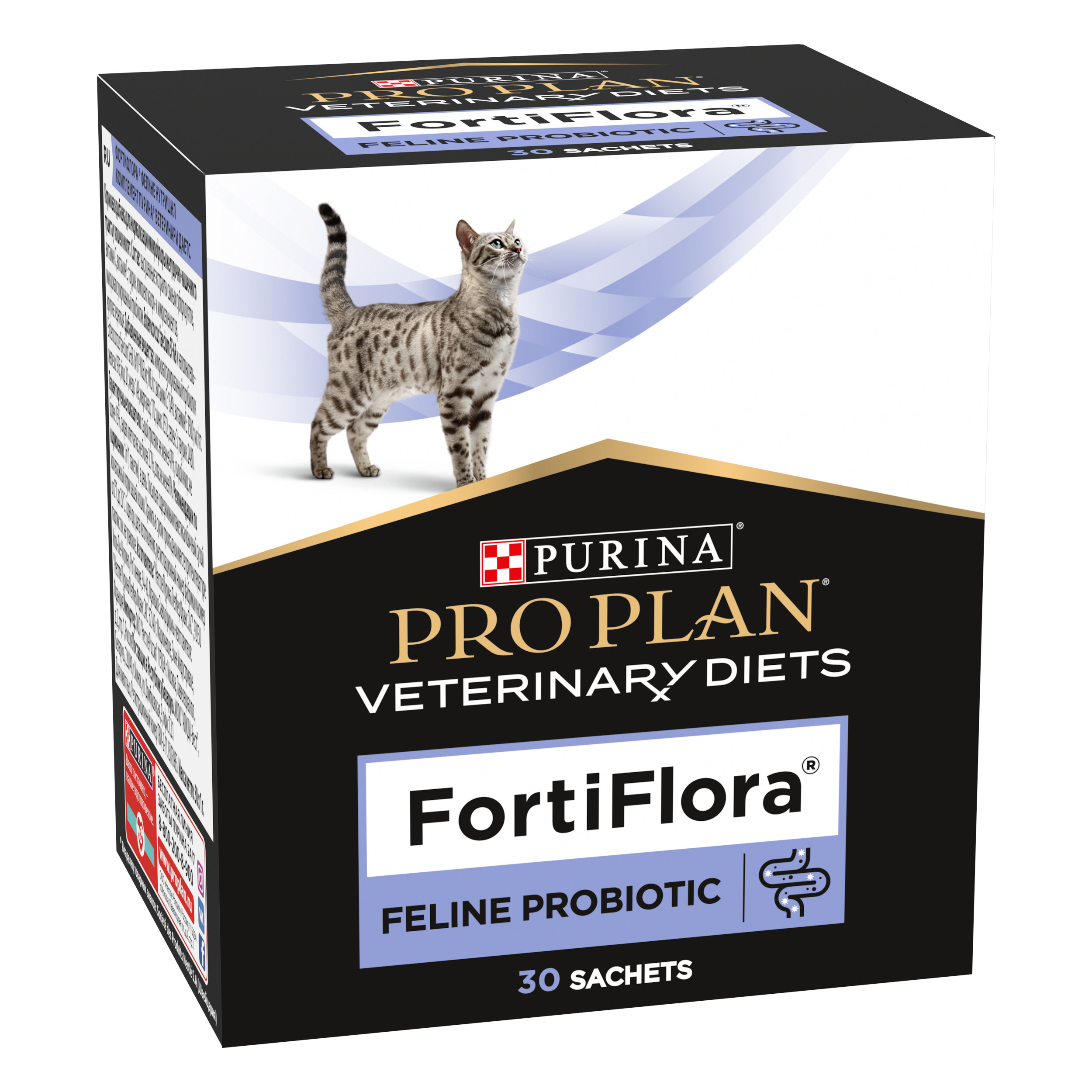 Добавка для котят и кошек Pro Plan 1г*30шт Veterinary Diets Forti Flora  купить по цене 3249 ₽ с доставкой в Москве и России, отзывы, фото