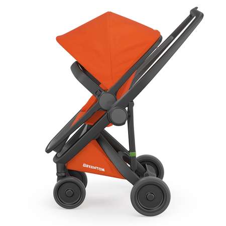 Коляска прогулочная Greentom Reversible Black-Orange A+B+D