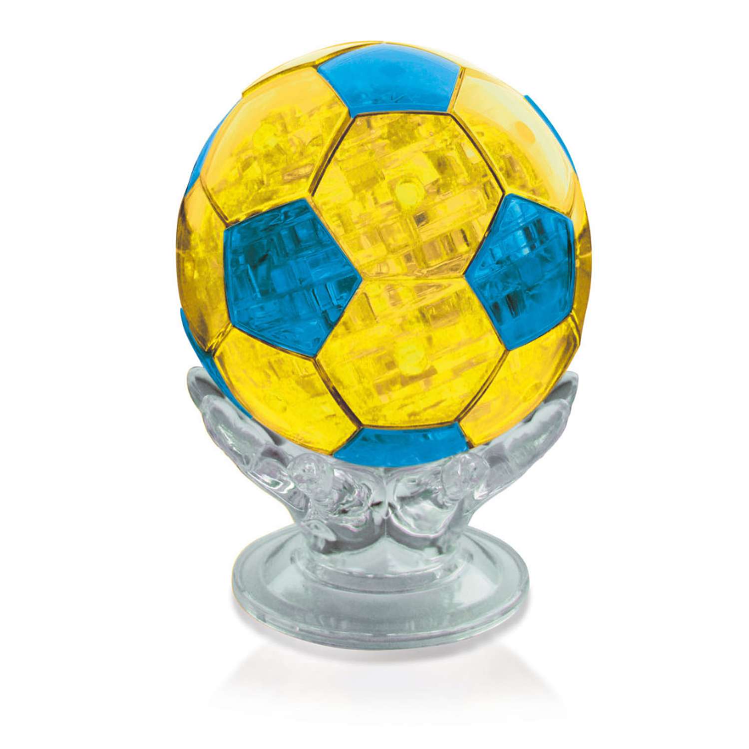 3D Пазл Hobby Day Магический кристалл Футбольный мяч с подсветкой желтый - фото 2