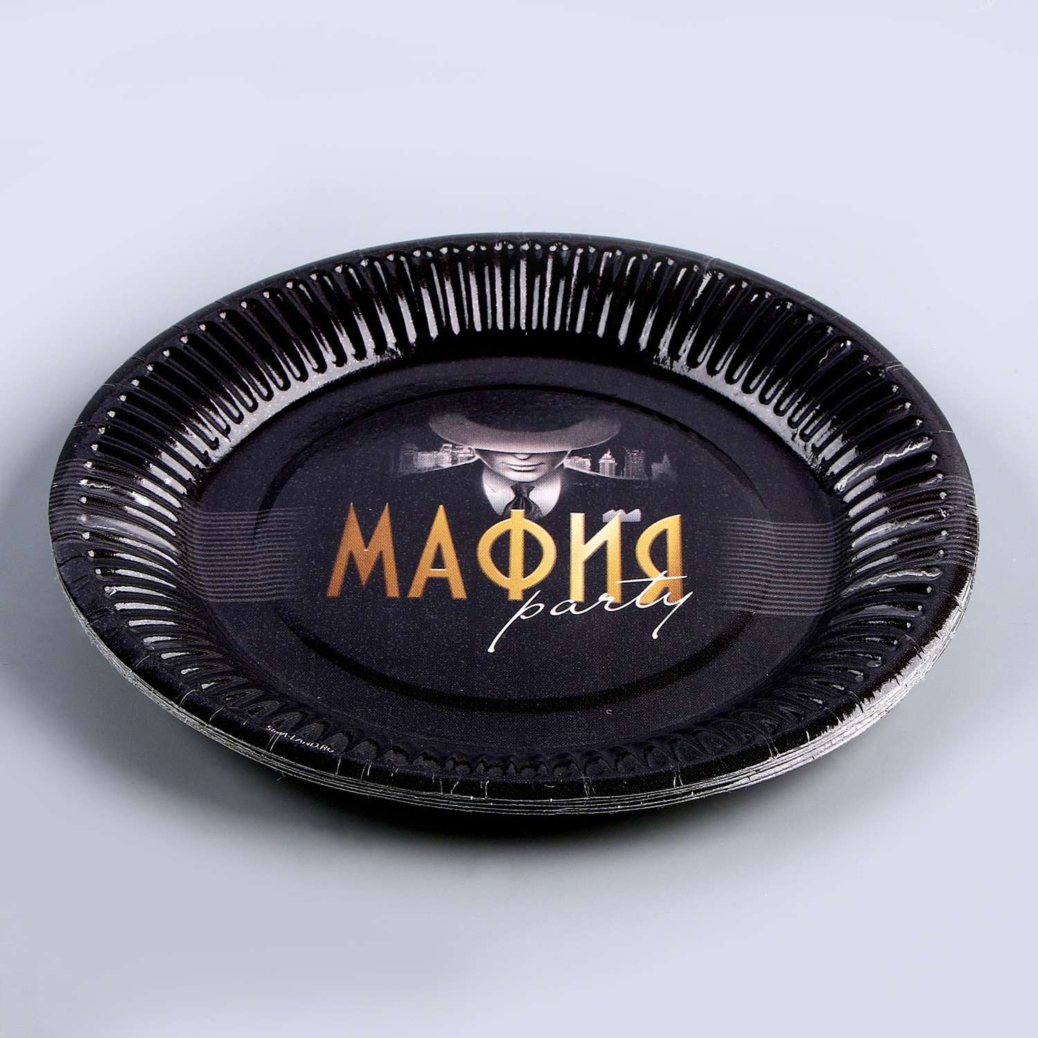 Набор бумажной посуды Страна карнавалия «МАФИЯ» 6 тарелок 6 стаканов - фото 7