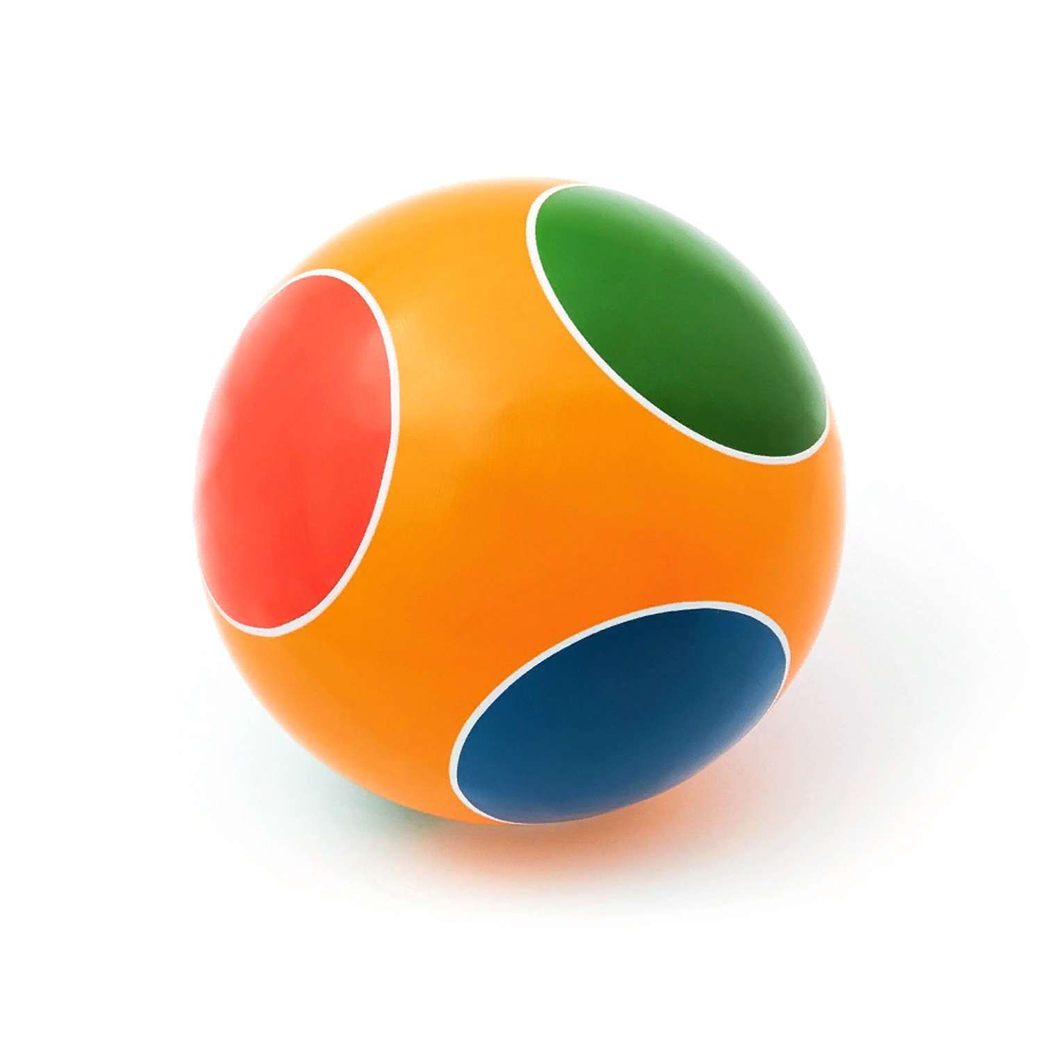 Мяч ЧАПАЕВ Светофор оранжевый 12см 44265 - фото 2