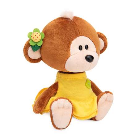 Мягкая игрушка BUDI BASA Обезьянка Отиша в желтом платье 15 см BB06275