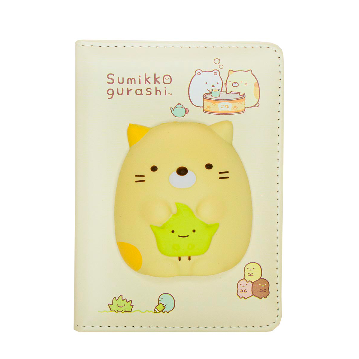 Блокнот со сквишем Михи-Михи sumikko Gurashi формат А6 желтый 3 - фото 1