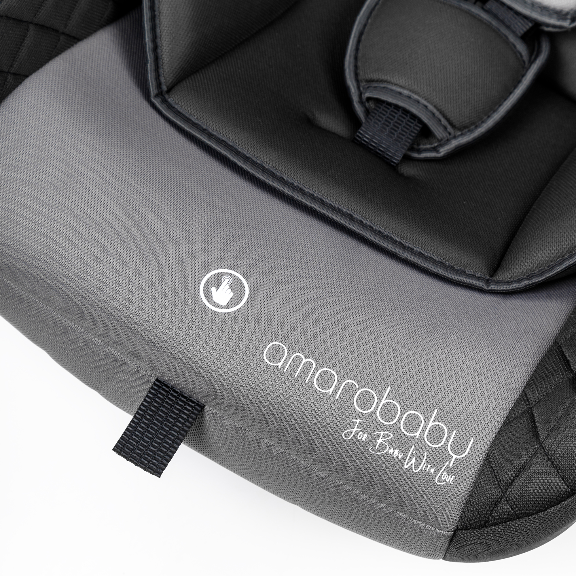 Автокресло детское AmaroBaby Baby comfort группа 0+ серый - фото 16