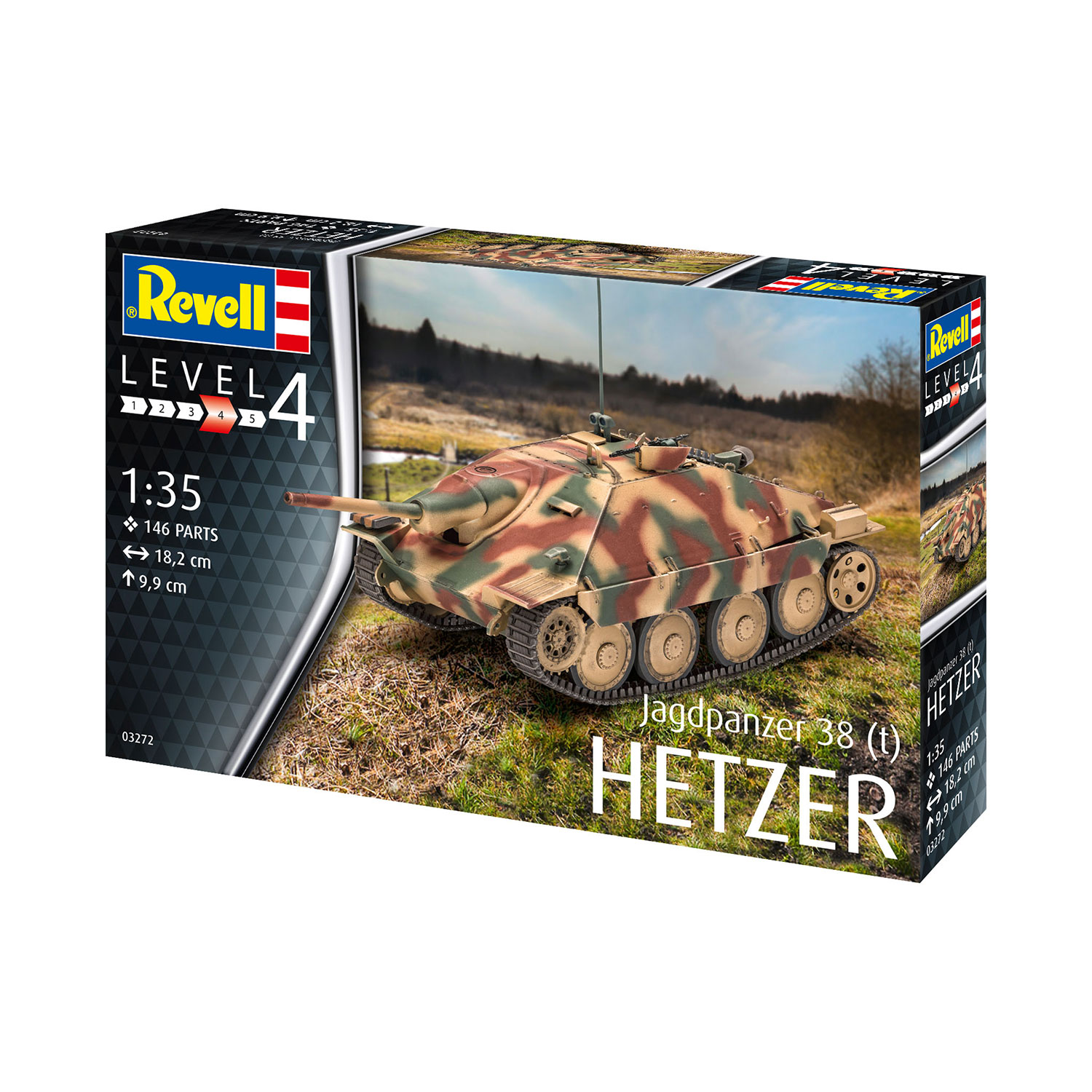 Сборная модель Revell Истребитель танков Jagdpanzer 38 t 03272 - фото 3