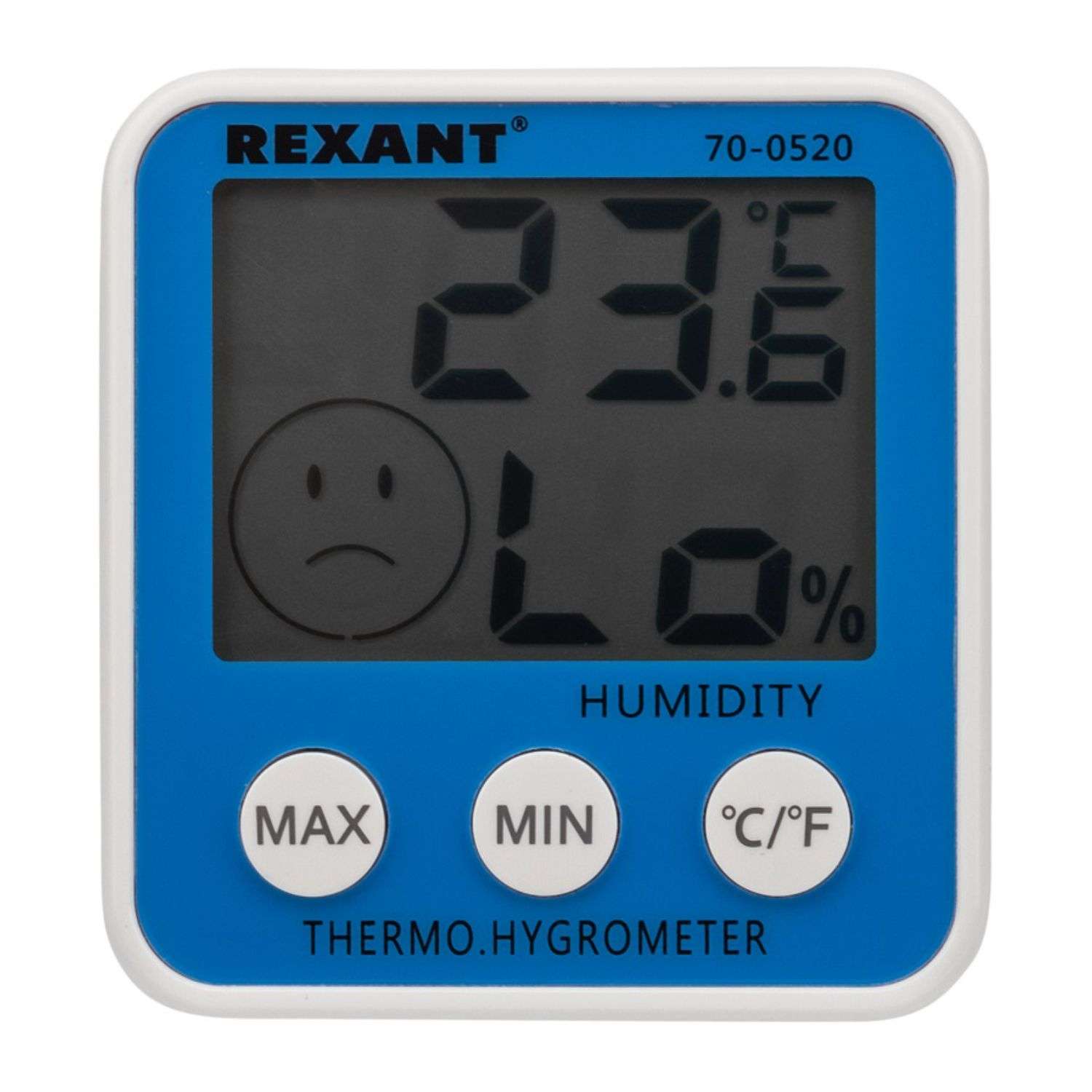Цифровая метеостанция REXANT комнатная для измерения температуры и влажности - фото 2