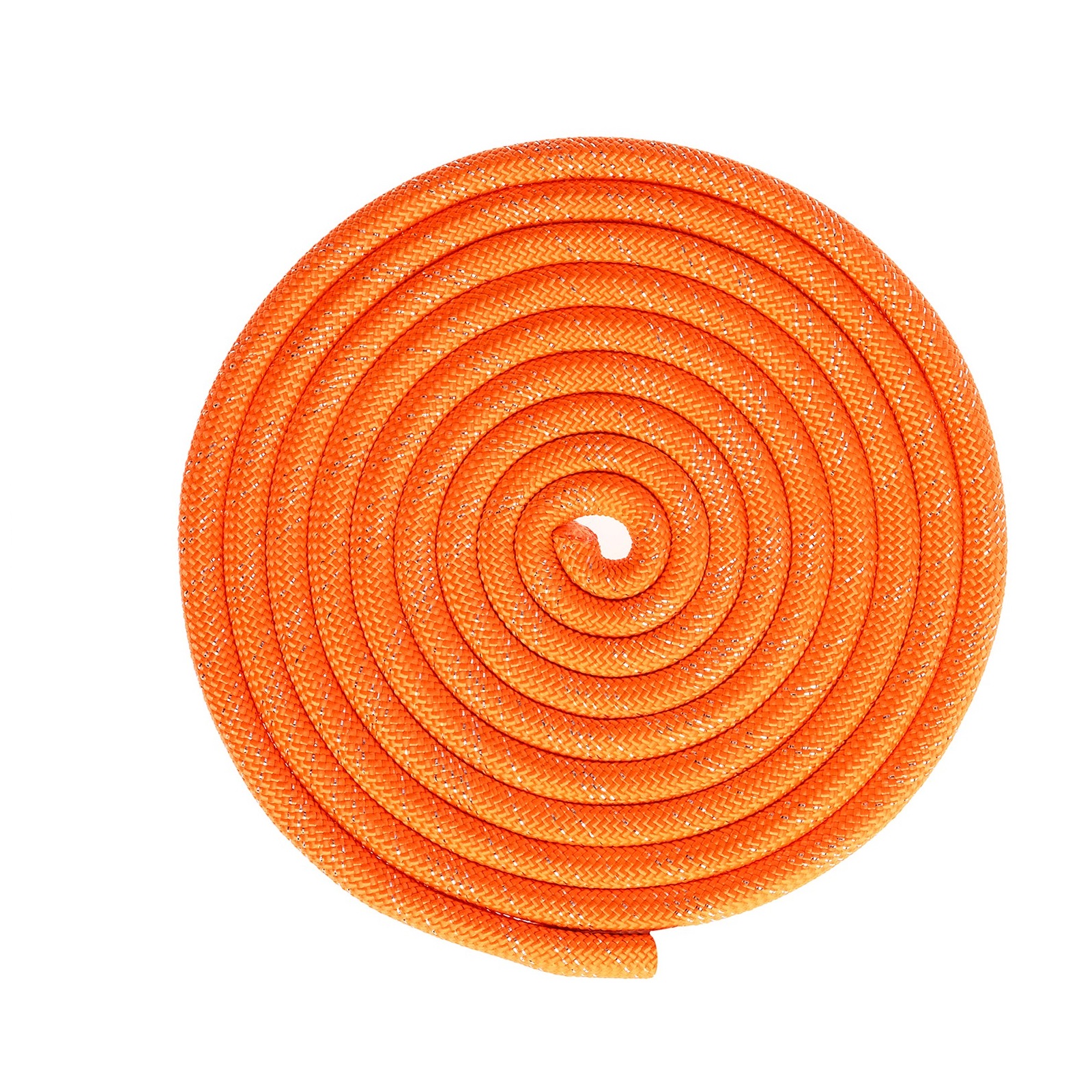 Скакалка Grace Dance для гимнастики утяжелённая с люрексом. 3 м. цвет оранжевый - фото 1