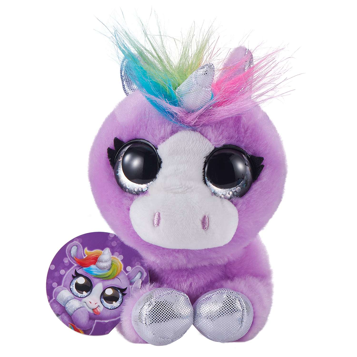 Мягкая игрушка ZURU Единорог фиолетовый с детенышем-сюрпризом - фото 2