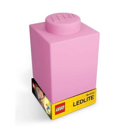 Фонарик LEGO силиконовый розовый