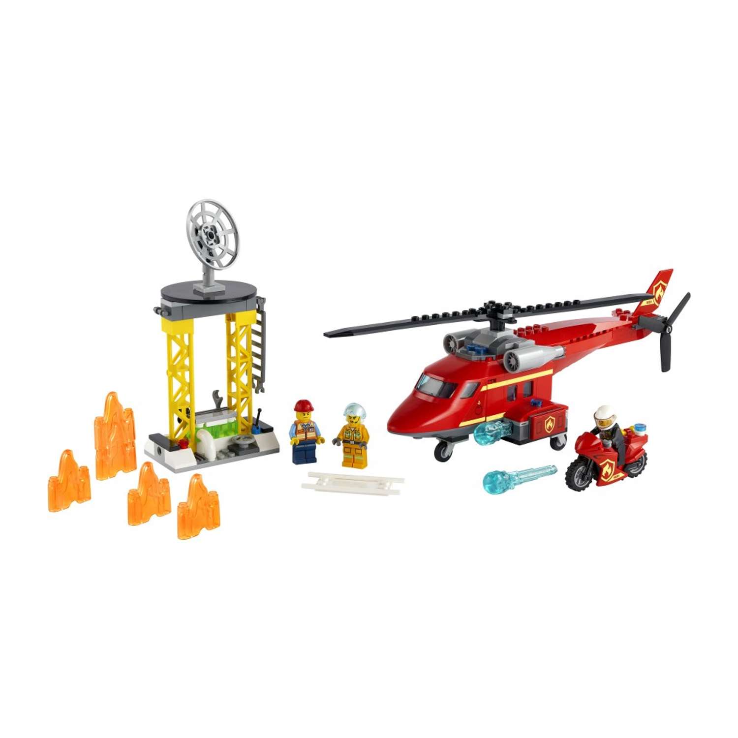 Конструктор LEGO City Fire Спасательный пожарный вертолёт L-60281 - фото 1