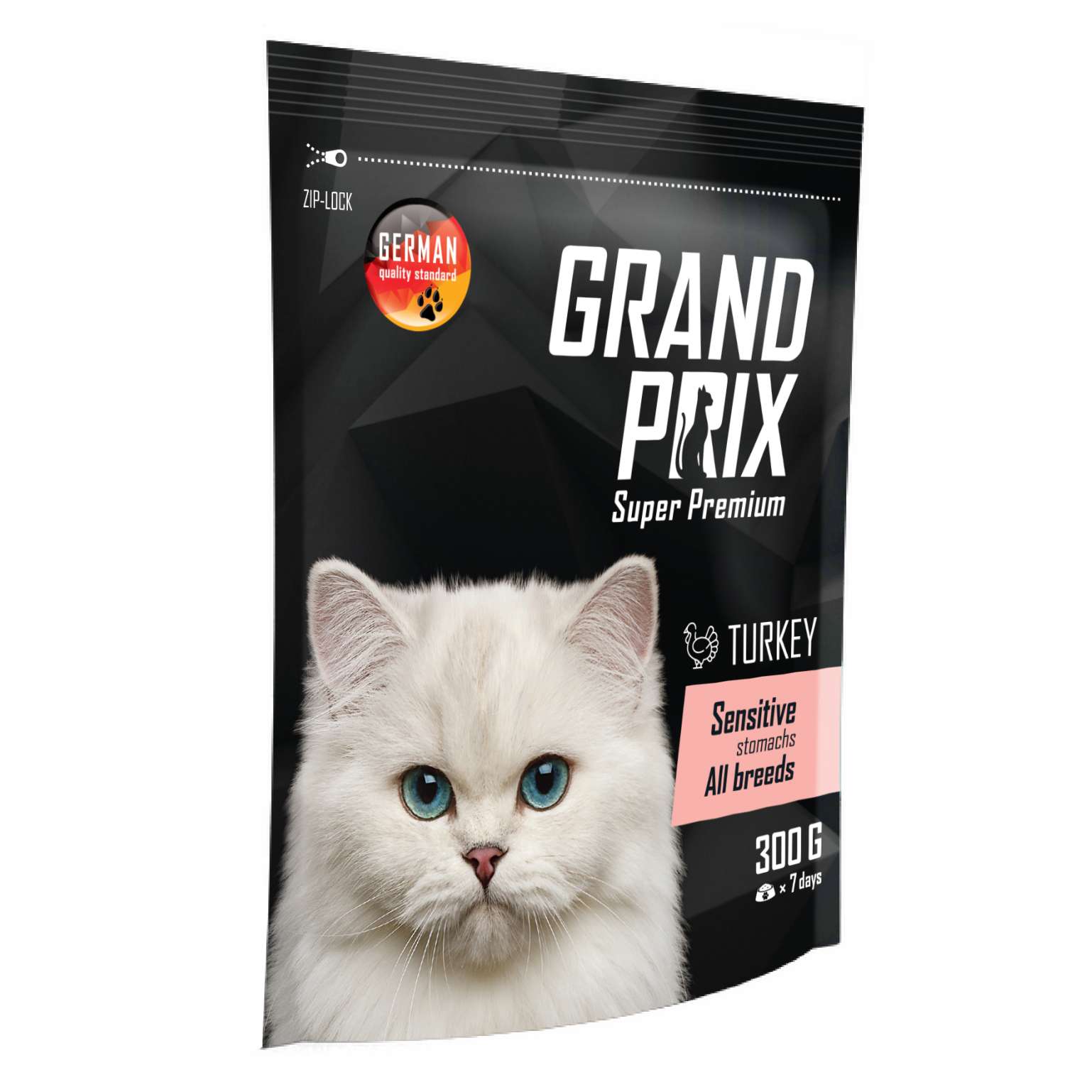 Корм для кошек Grand Prix Hairball Control индейка 300г - фото 1