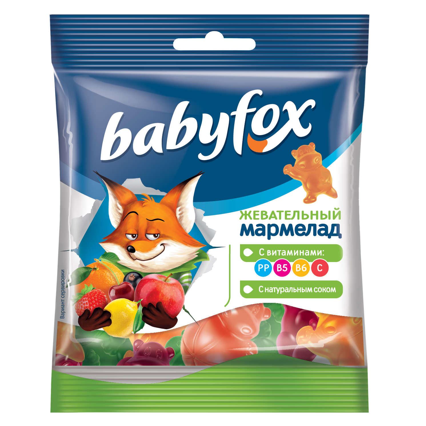 Мармелад жевательный Babyfox с витаминами 30г - фото 1