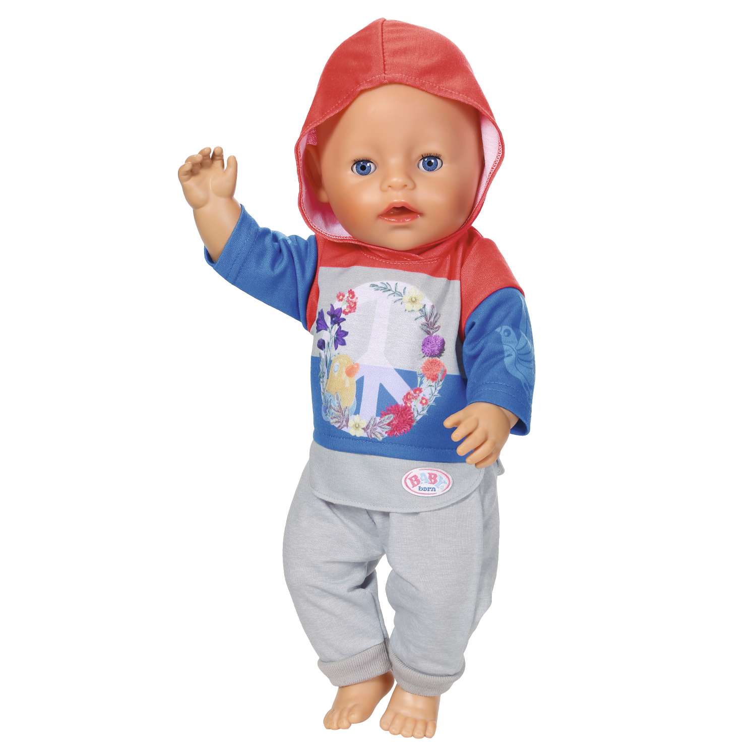 Одежда для кукол Zapf Creation Baby Born Цветочный костюмчик Синий 826-980B 826-980B - фото 2