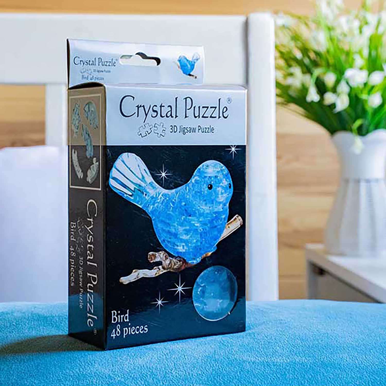3D-пазл Crystal Puzzle Птичка голубая - фото 2
