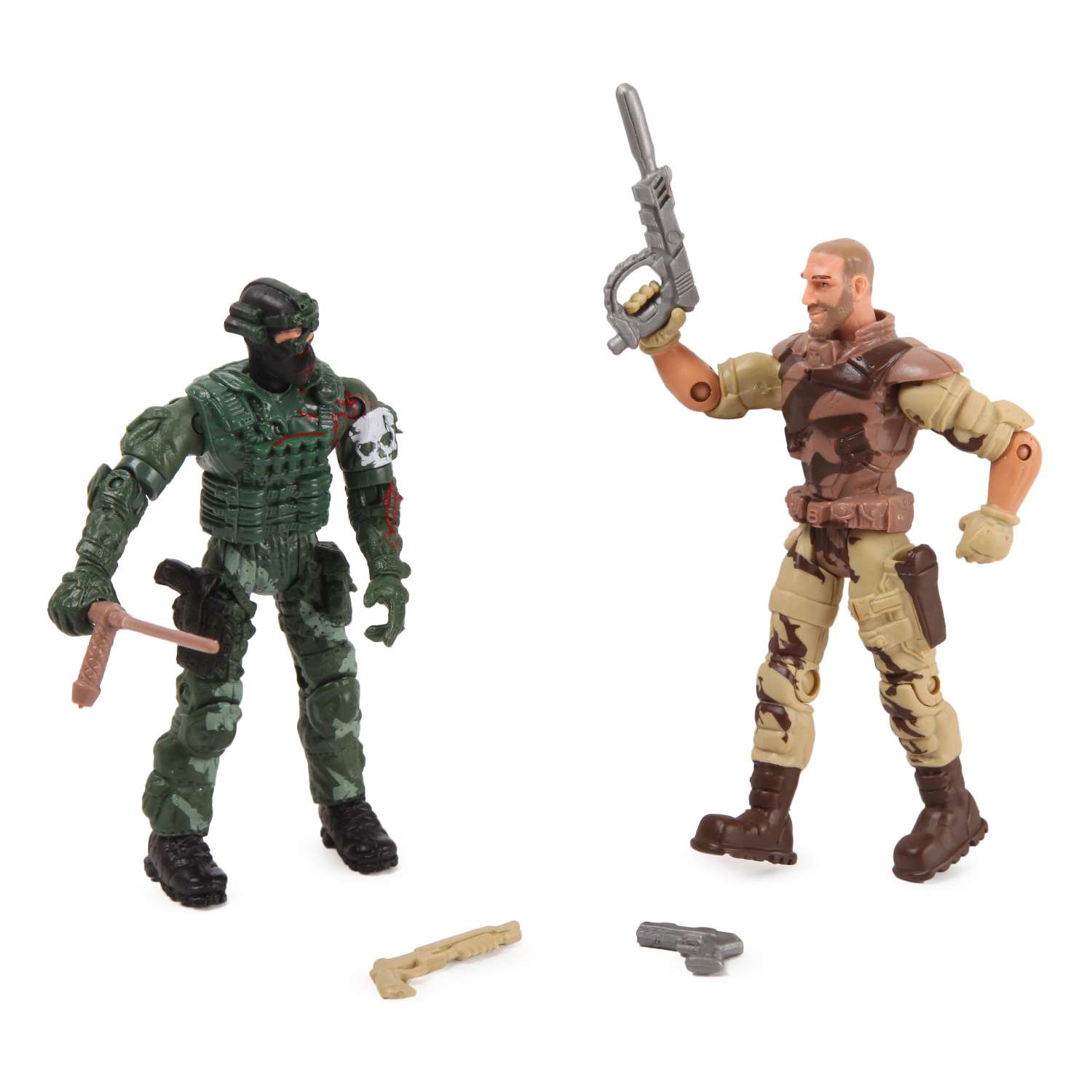 Военный набор Global Bros Герои-4 (2 солдатика+аксессуары) - фото 1